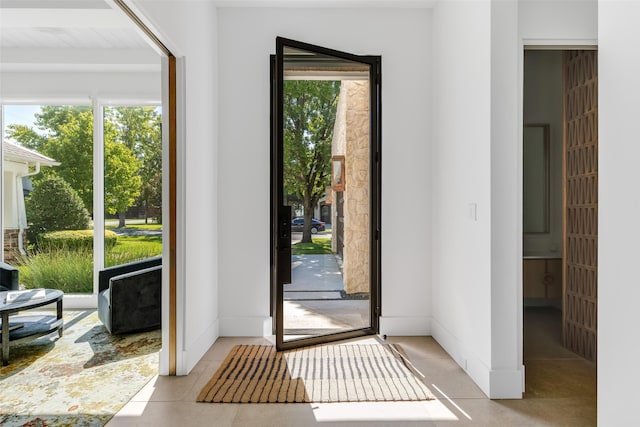 view of doorway to outside