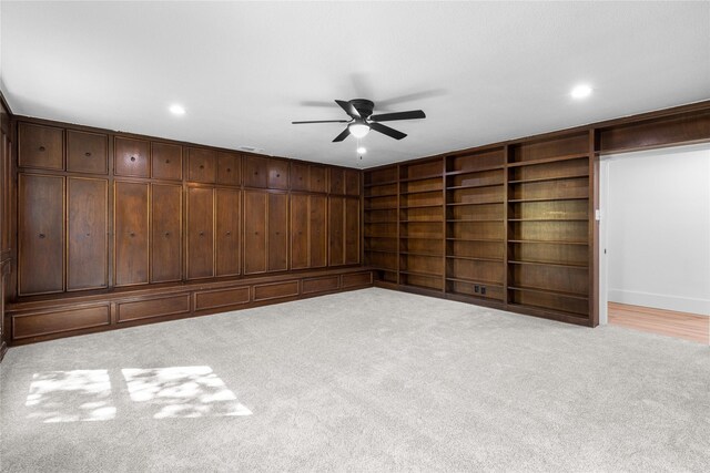 320 Arapaho W, Sherman, TX 75092 - empty room with a ceiling fan, recessed lighting, and carpet