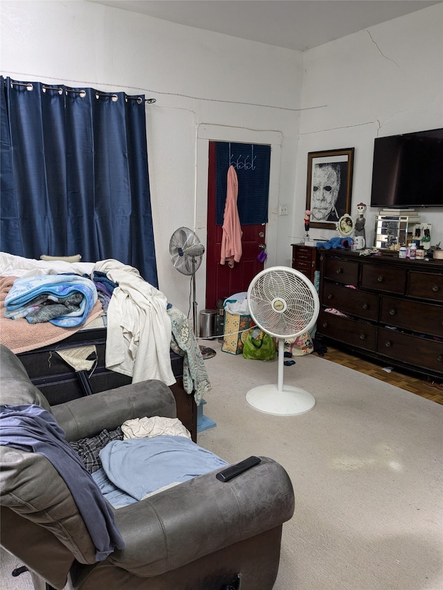 bedroom featuring a closet and hardwood / wood-style floors