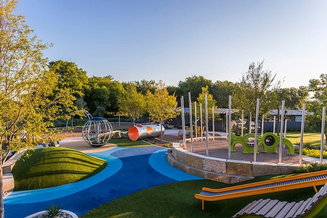 view of home's community with a playground