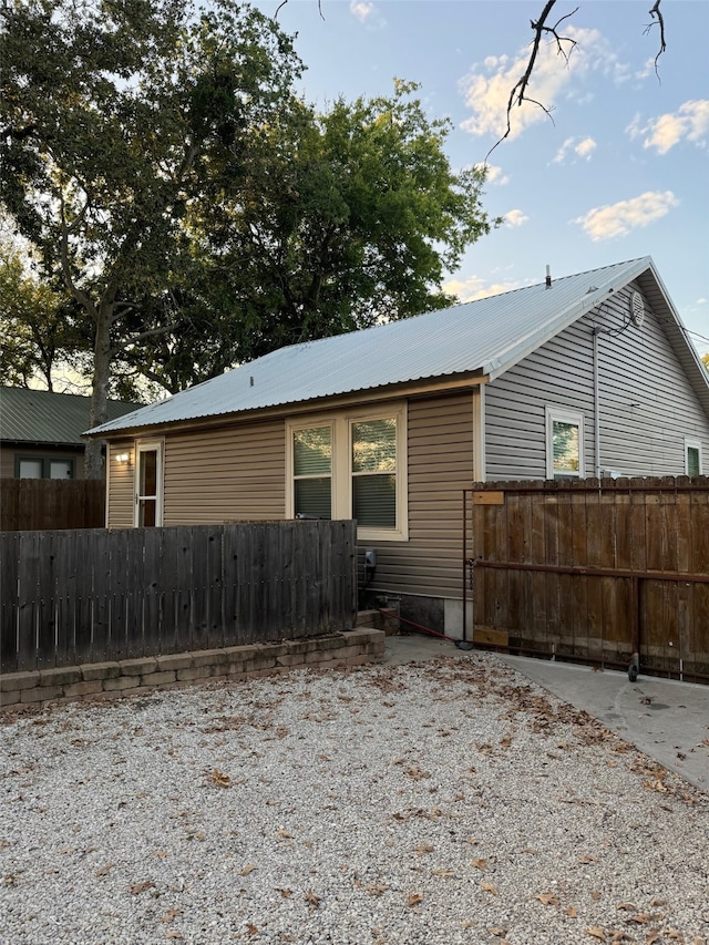 view of back of property