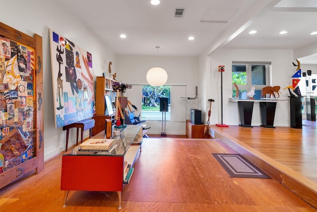 interior space featuring light hardwood / wood-style floors