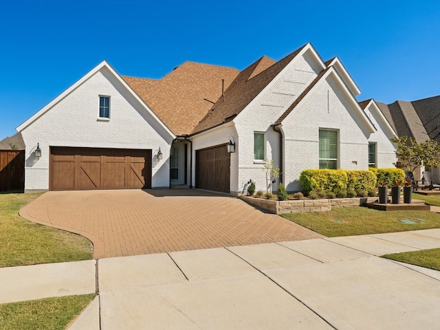 view of front of house with a front yard