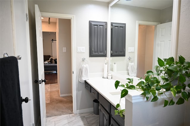 bathroom with vanity