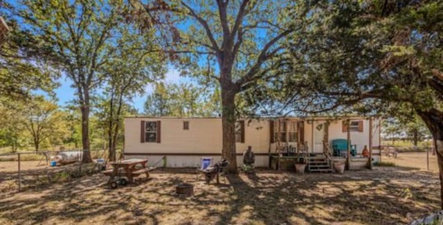 view of rear view of property