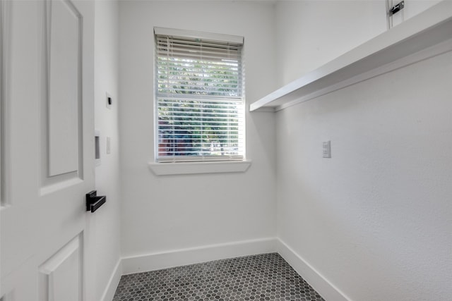 interior space with tile patterned flooring