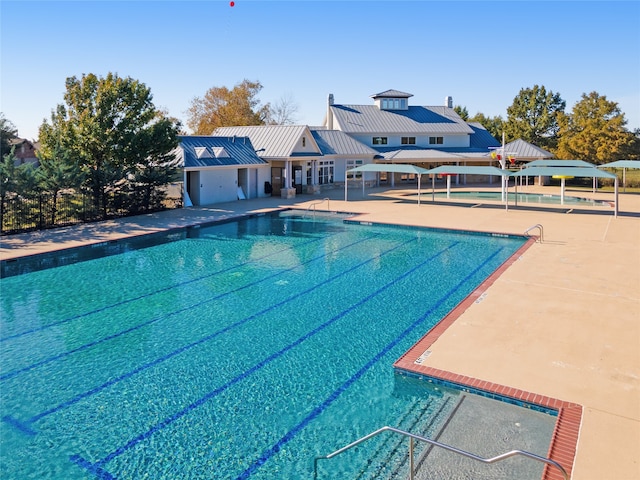 view of pool with a patio area