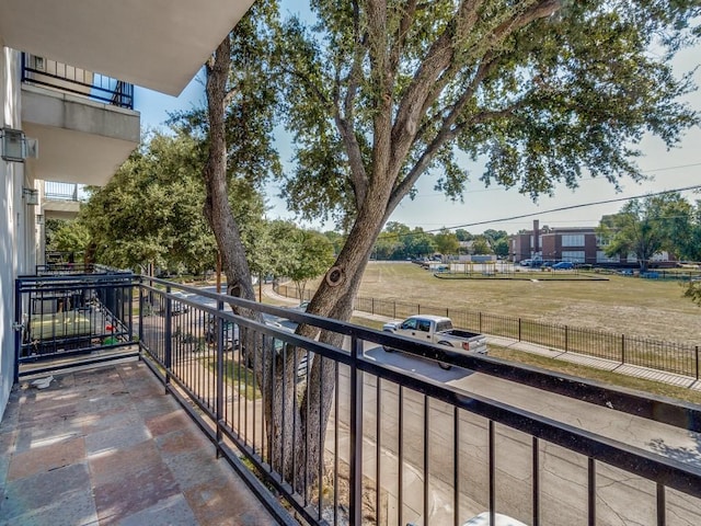 view of balcony