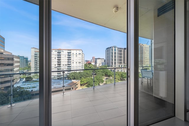 view of balcony