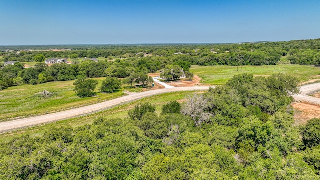 bird's eye view featuring a rural view