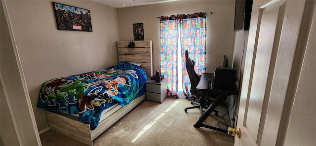 bedroom with carpet flooring