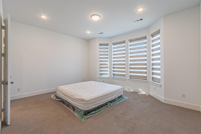 bedroom with carpet floors