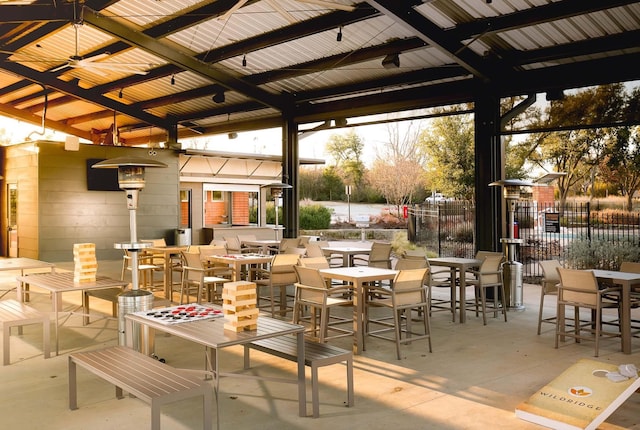 view of patio with a gazebo