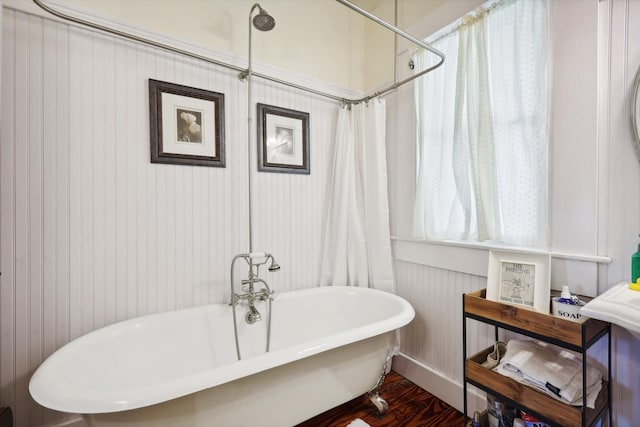 bathroom with plus walk in shower