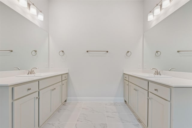 bathroom with vanity