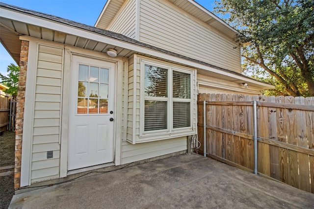 exterior space with a patio area