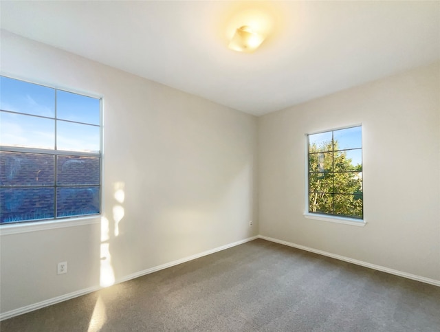 view of carpeted empty room