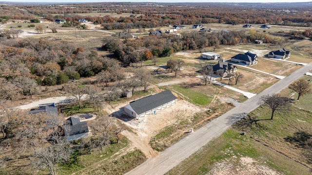 bird's eye view featuring a rural view