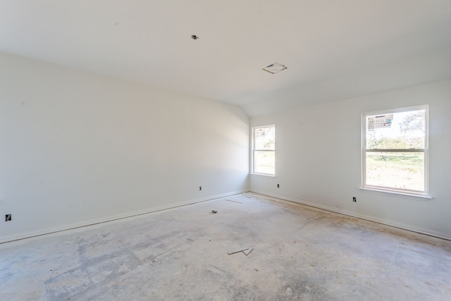 empty room with a wealth of natural light