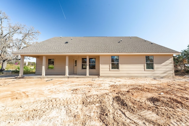 rear view of property with a patio area