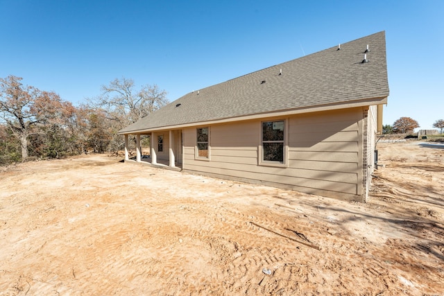 view of back of property