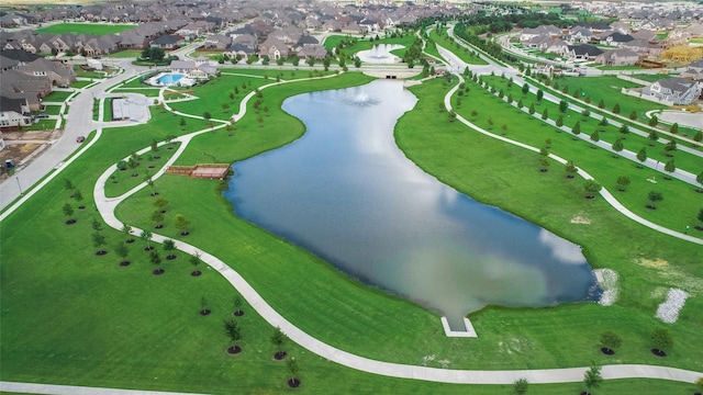 2802 Chandler Ct, Mansfield, TX 76063 - birds eye view of property with a residential view and a water view