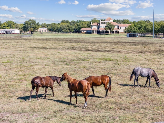 view of community featuring a rural view