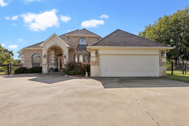 view of front of house featuring a garage