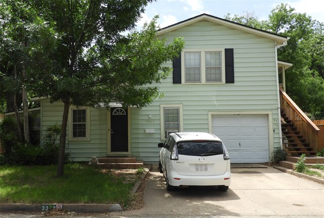 view of front of house featuring a garage