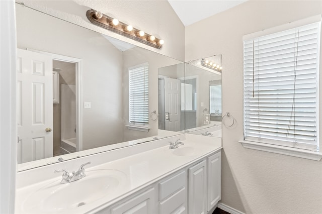 bathroom featuring vanity and plenty of natural light