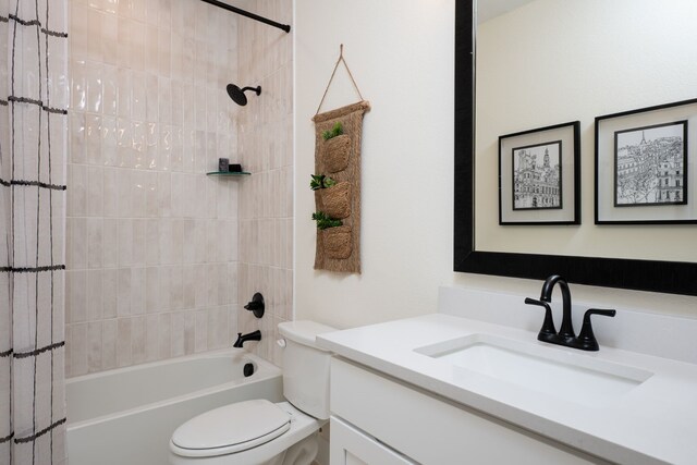 4127 Olmsted Dr, Rockwall, TX 75032 - full bathroom with vanity, toilet, and tiled shower / bath