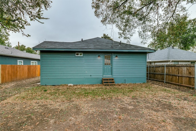 view of rear view of property