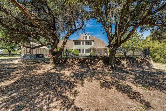 view of back of property