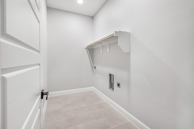 washroom featuring hookup for an electric dryer and gas dryer hookup