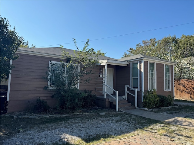 view of front of home