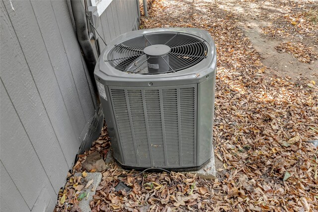 820 Allen St, Denton, TX 76205 - exterior details with central AC unit