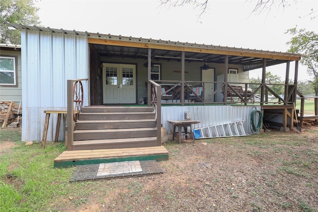 view of rear view of property