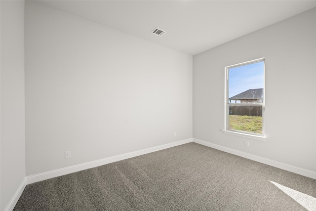 view of carpeted empty room