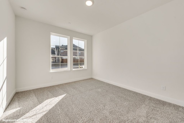 view of carpeted empty room