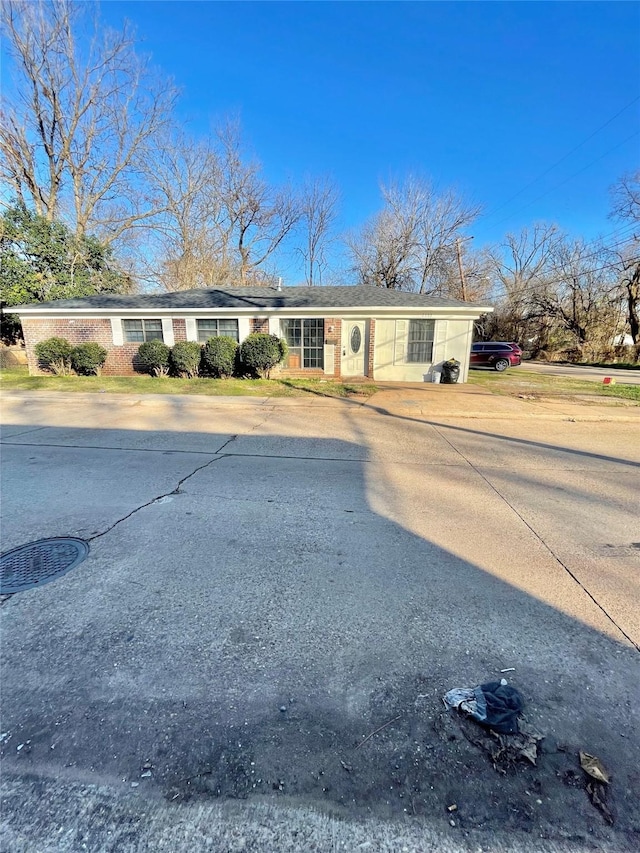 view of ranch-style home