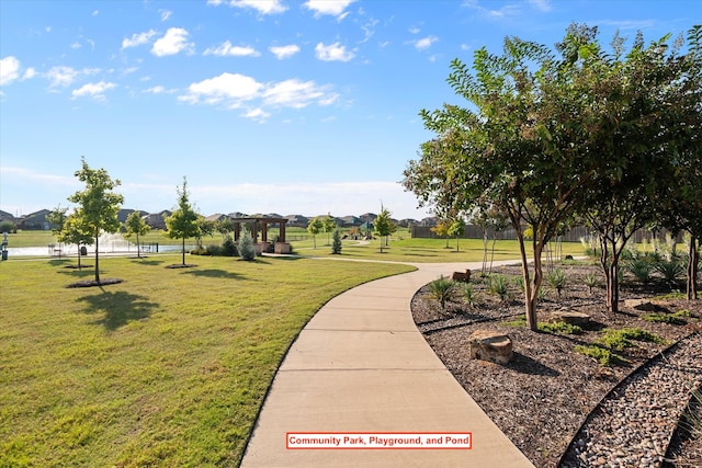 surrounding community featuring a yard