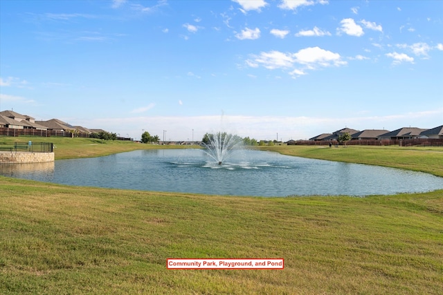 view of water feature