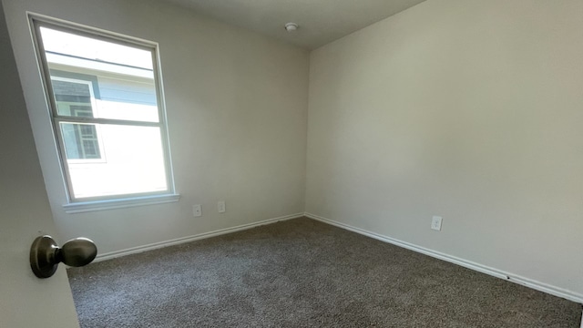 carpeted empty room featuring plenty of natural light