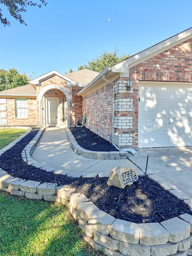 ranch-style house with a garage