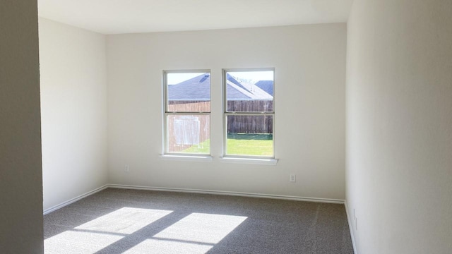 spare room with carpet flooring