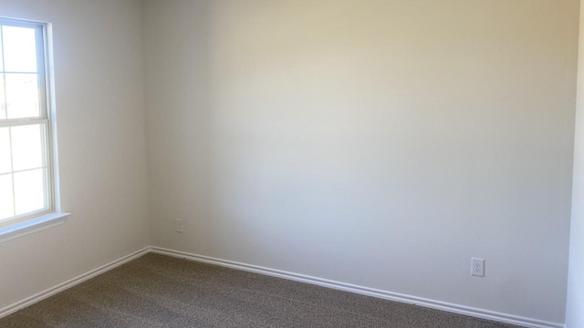 view of carpeted empty room