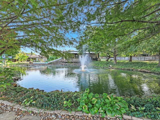 view of water feature