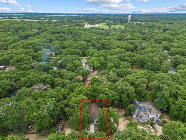 117 Pawnee Trl, Mabank, TX 75156 - view of property location with a heavily wooded area and property boundaries highlighted