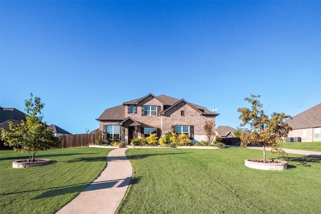 view of front of property with a front yard