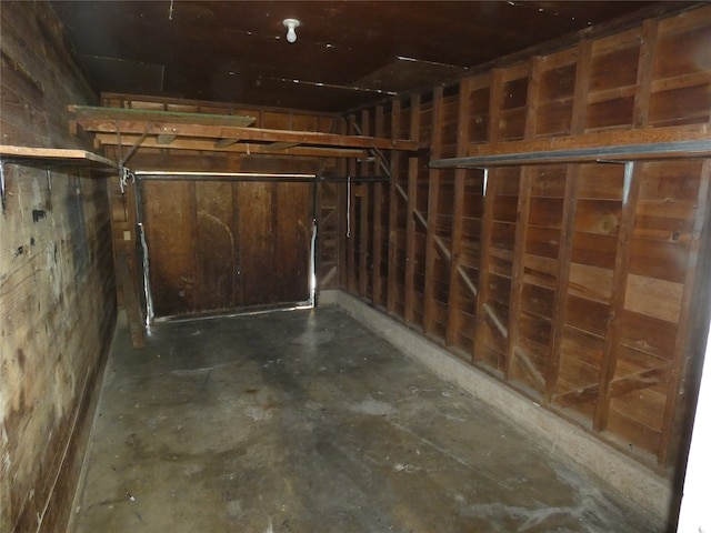 view of basement